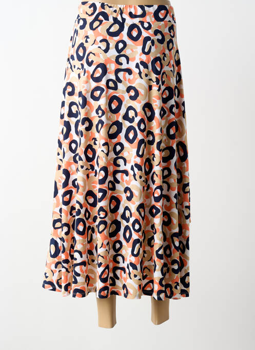 Fustă midi croială evazată portocaliu MARBLE femme