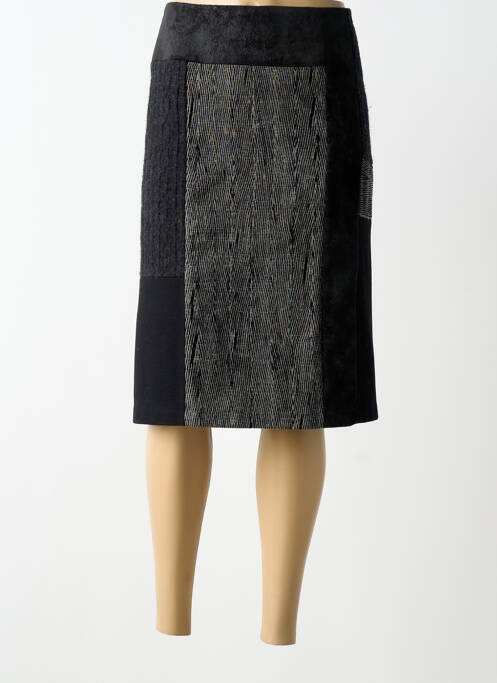 Fustă midi croială dreaptă negru CHRISTINE LAURE femme