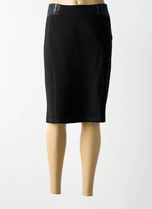 Fustă midi croială dreaptă negru CHRISTINE LAURE femme