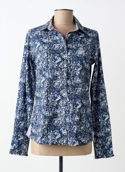 Cămașă cu mâneci lungi imprimeu fantezie albastru BLACK WELLIS homme