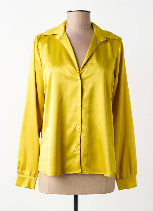 Cămașă croială cambrată mâneci lungi verde SARAH CHOLE femme