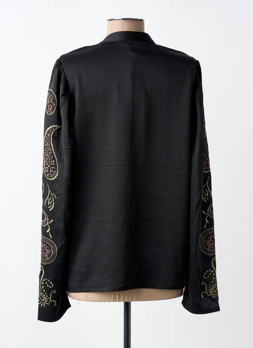 Cămașă croială dreaptă mâneci lungi negru NÜ femme