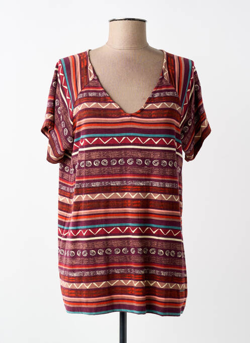 Tricou imprimeu fantezie mâneci scurte violet AGATHE & LOUISE femme