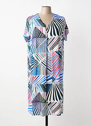Rochie midi mâneci scurte mâneci scurte albastru JUPER femeie