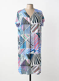 Rochie midi mâneci scurte mâneci scurte albastru JUPER femeie