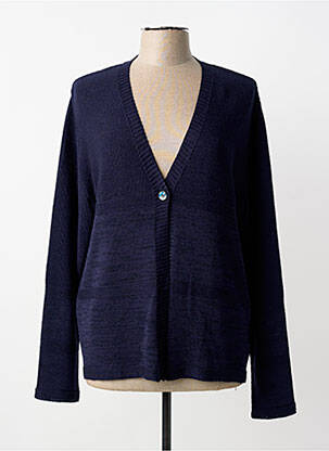 Vestă cu mâneci lungi croială cambrată albastru JUPER femme