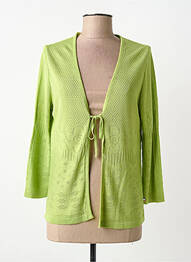 Vestă cu mâneci lungi mâneci 3/4 verde SAINT CHARLES femme