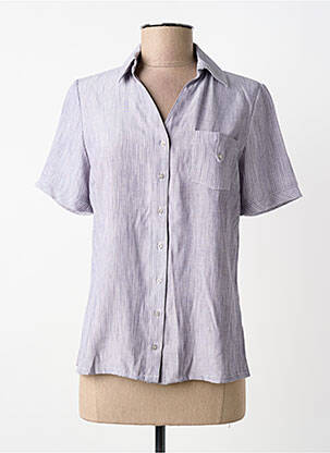 Cămașă mâneci scurte mâneci scurte gri FRANCE RIVOIRE femme