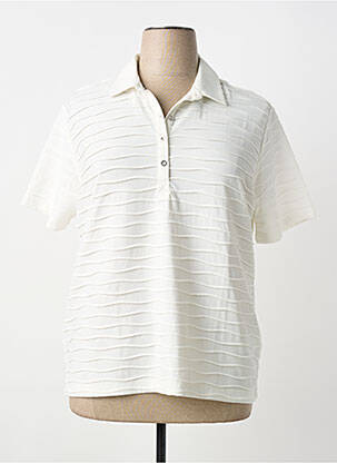 Polo elasticitate mâneci scurte bej RABE femme