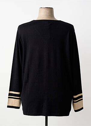Pulover croială cambrată mâneci lungi negru GREGORY PAT femeie