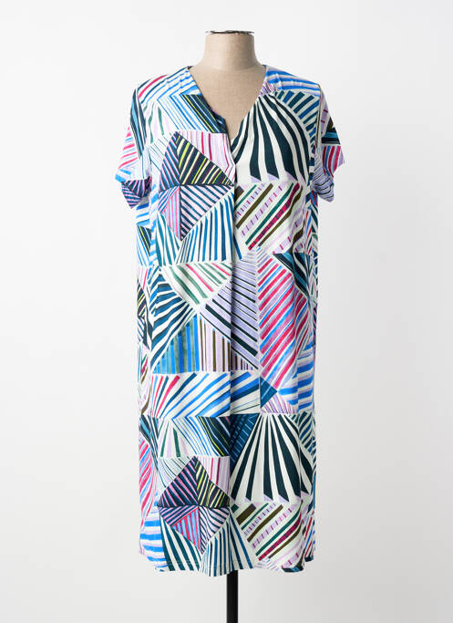 Rochie midi mâneci scurte mâneci scurte albastru JUPER femme