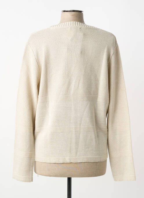 Vestă cu mâneci lungi croială cambrată bej JUPER femme