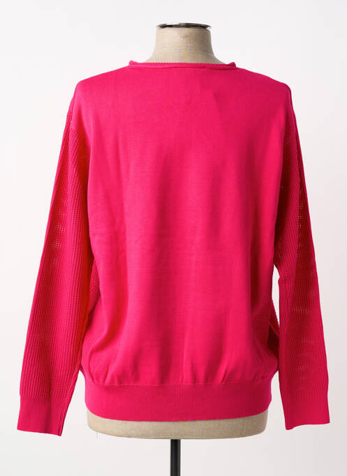 Pulover guler în v mâneci lungi roz JOY OF LIFE femme