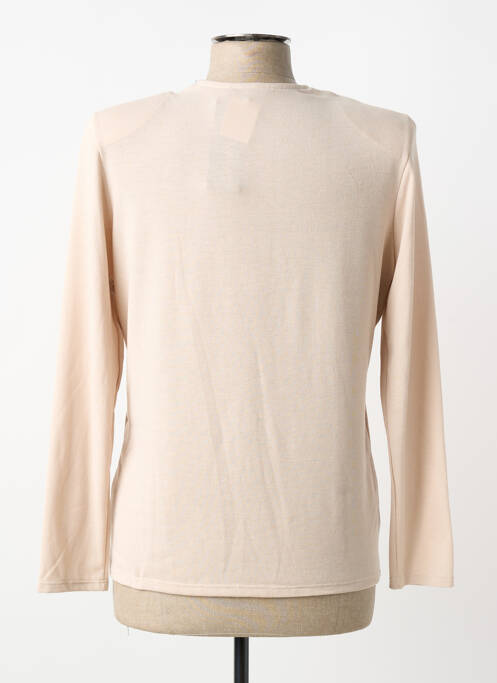 Top elasticitate mâneci lungi bej NAYAT femme