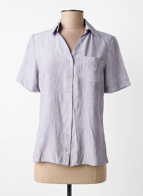 Cămașă mâneci scurte mâneci scurte gri FRANCE RIVOIRE femme