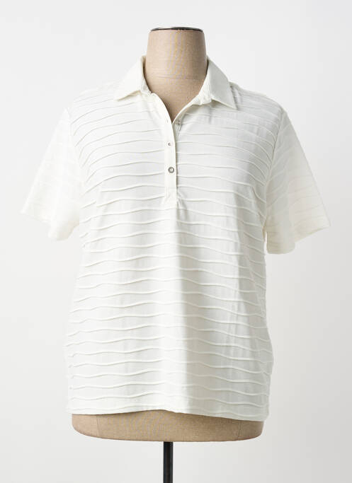 Polo elasticitate mâneci scurte bej RABE femme