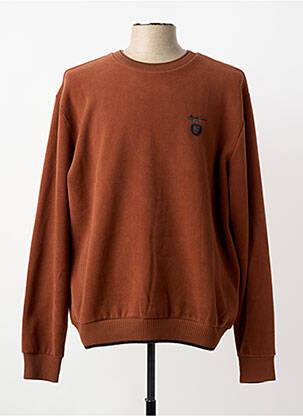 Hanorac plasă semi-opacă mâneci lungi maro MONTE CARLO homme