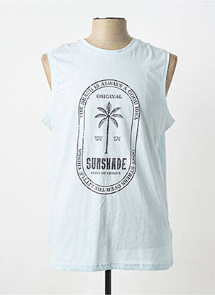 Maiou croială cambrată fără mâneci albastru STREET ONE homme