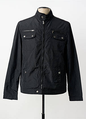 Jachetă vânt manșete cu capse fără glugă negru LOSAN homme