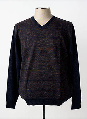 Pulover țesătură moale și aerisită mâneci lungi albastru MONTE CARLO homme