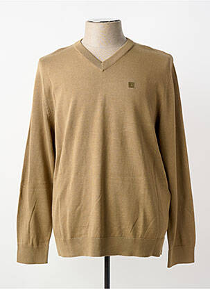Pulover guler în v mâneci lungi maro STREET ONE homme