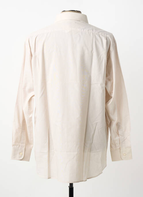 Cămașă cu mâneci lungi croială cambrată bej LUI homme