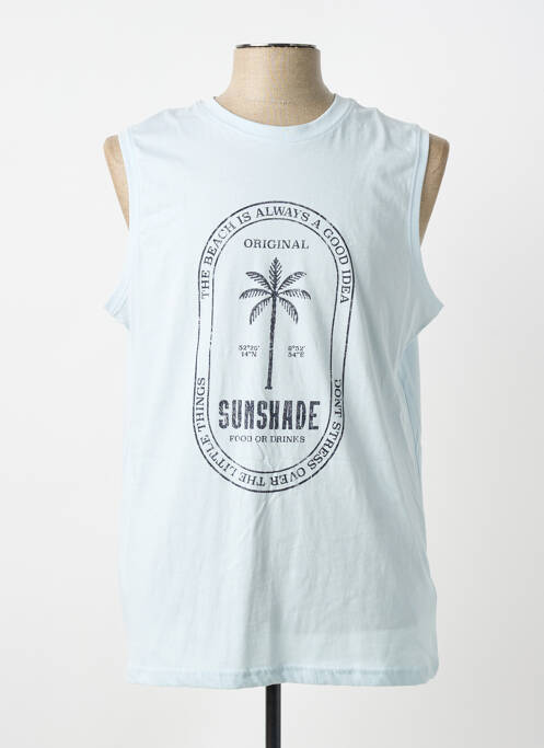 Maiou croială cambrată fără mâneci albastru STREET ONE homme