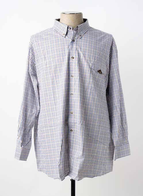 Cămașă cu mâneci lungi croială cambrată albastru LUI homme