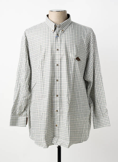 Cămașă cu mâneci lungi imprimeu carouri gri LUI homme