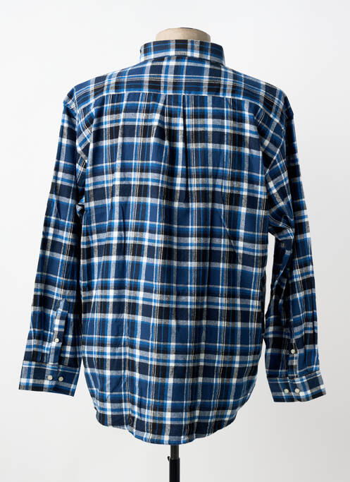 Cămașă cu mâneci lungi imprimeu scoțian albastru LOSAN homme