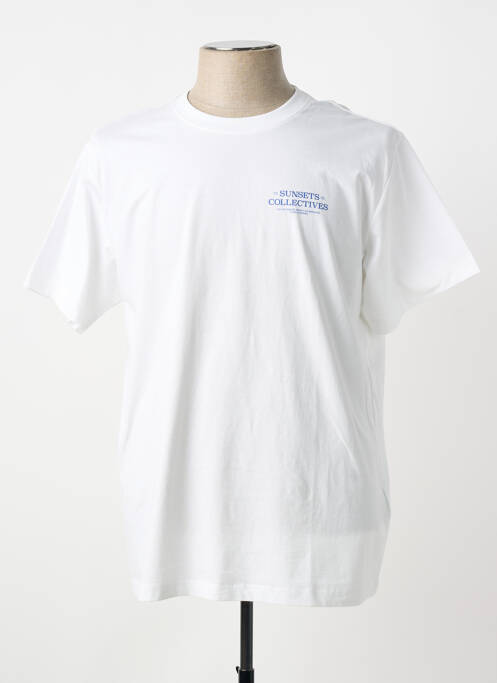 Tricou croială cambrată mâneci scurte alb STREET ONE homme