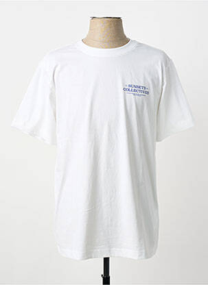 Tricou croială dreaptă mâneci scurte alb STREET ONE homme