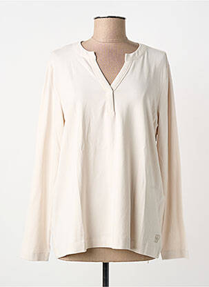 Tricou croială dreaptă mâneci lungi bej CECIL femme