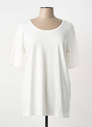 Tricou croială dreaptă mâneci scurte alb CECIL femme