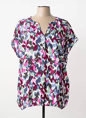 Bluză imprimeu fantezie mâneci scurte violet CECIL femme