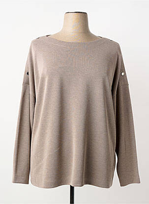 Pulover elasticitate mâneci lungi maro CECIL femme