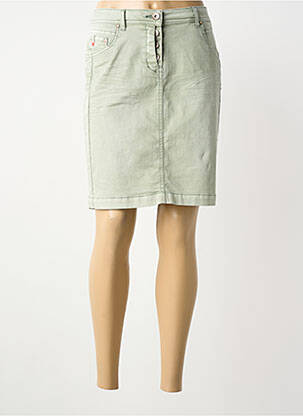 Fustă scurtă buzunare verde CECIL femme