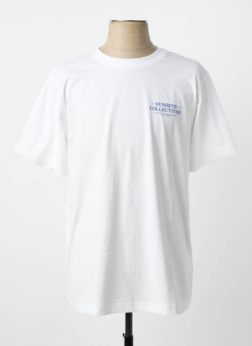 Tricou croială dreaptă mâneci scurte alb STREET ONE homme