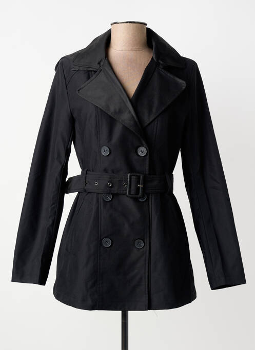 Trench cu glugă cu glugă negru CHIC & JEUNE femme