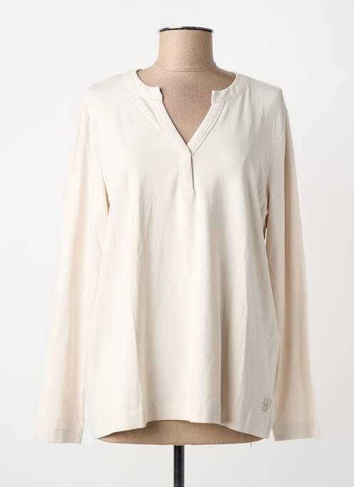 Tricou croială dreaptă mâneci lungi bej CECIL femme