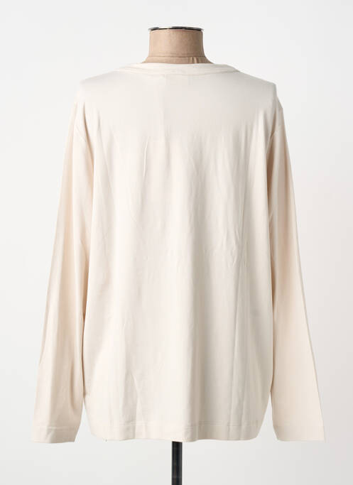 Tricou croială dreaptă mâneci lungi bej CECIL femme