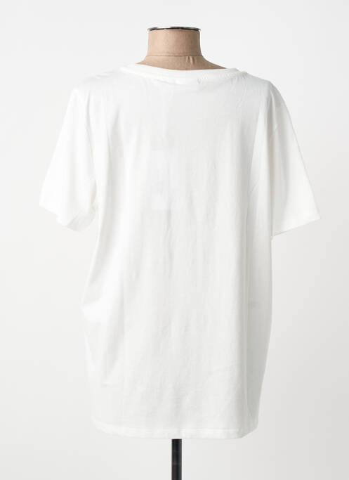 Tricou serigrafie flockată mâneci scurte alb CECIL femme