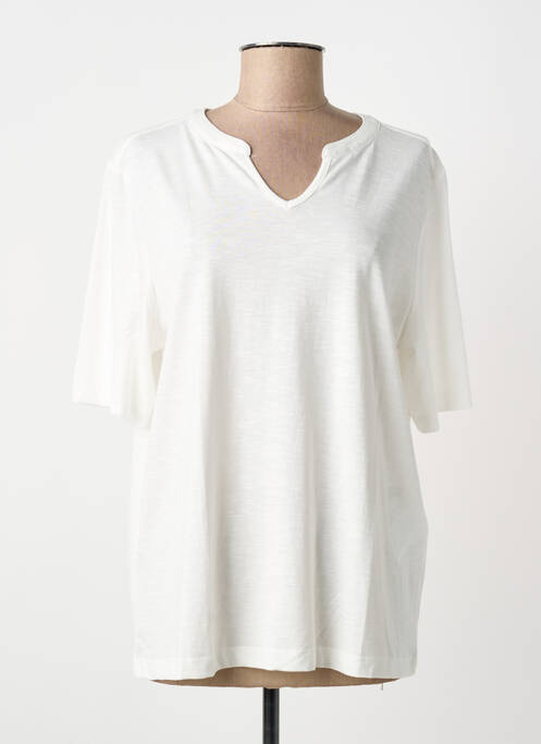 Tricou croială dreaptă mâneci scurte alb CECIL femme