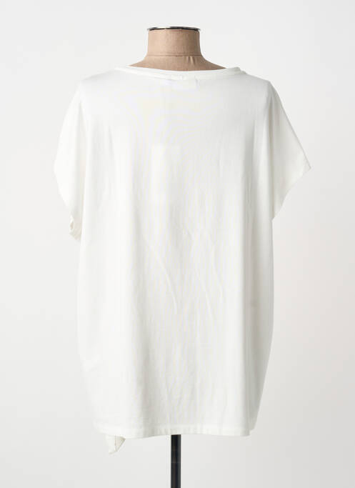 Tricou croială dreaptă mâneci scurte alb CECIL femme