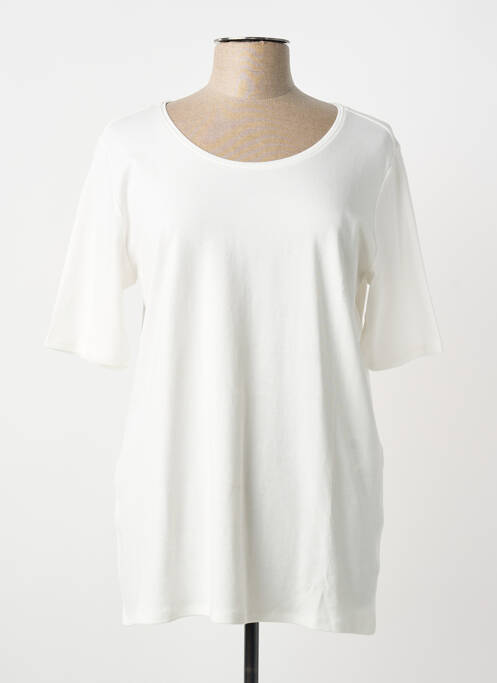 Tricou croială dreaptă mâneci scurte alb CECIL femme