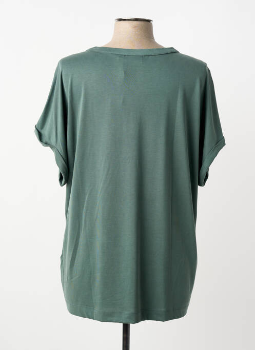 Tricou croială dreaptă mâneci scurte verde CECIL femme