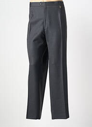 Pantalon drept talie cu cleme mărime normală gri LUCAN homme