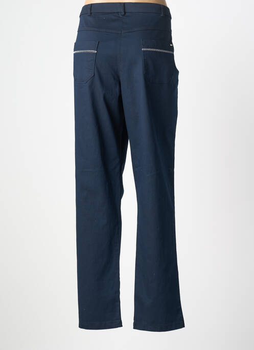 Pantalon drept elasticitate mărime normală albastru CHRISTINE LAURE femme