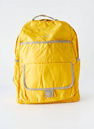 Rucsac efect material satinat galben BENSIMON femme