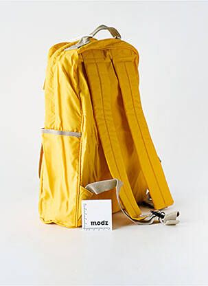Rucsac efect material satinat galben BENSIMON femeie